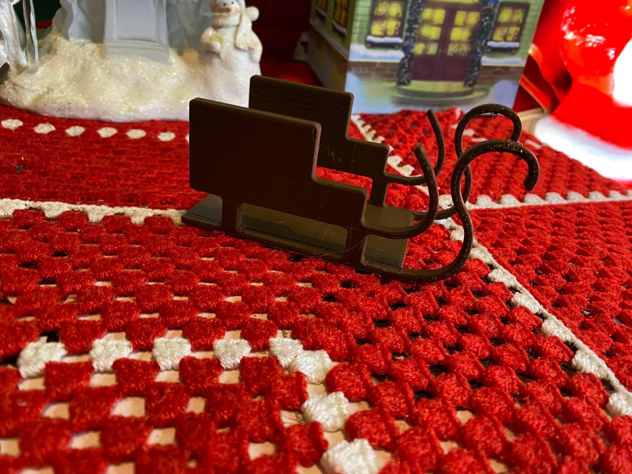 Santas sleigh napkin holder 3d model