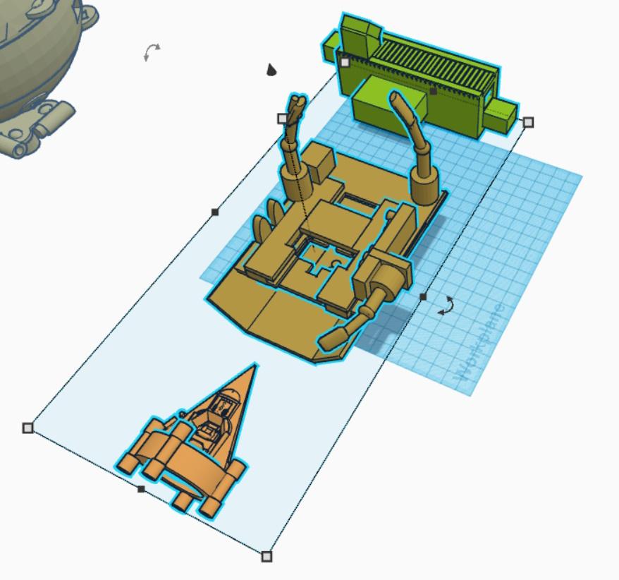 Shipyards Berth for Science Vessel Space Craft 3d model