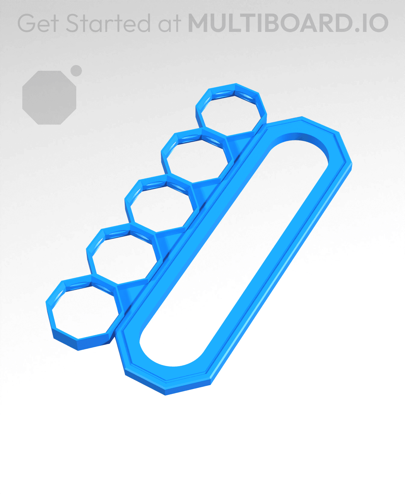 5 Big Holes, Big Sliding Bar 3d model