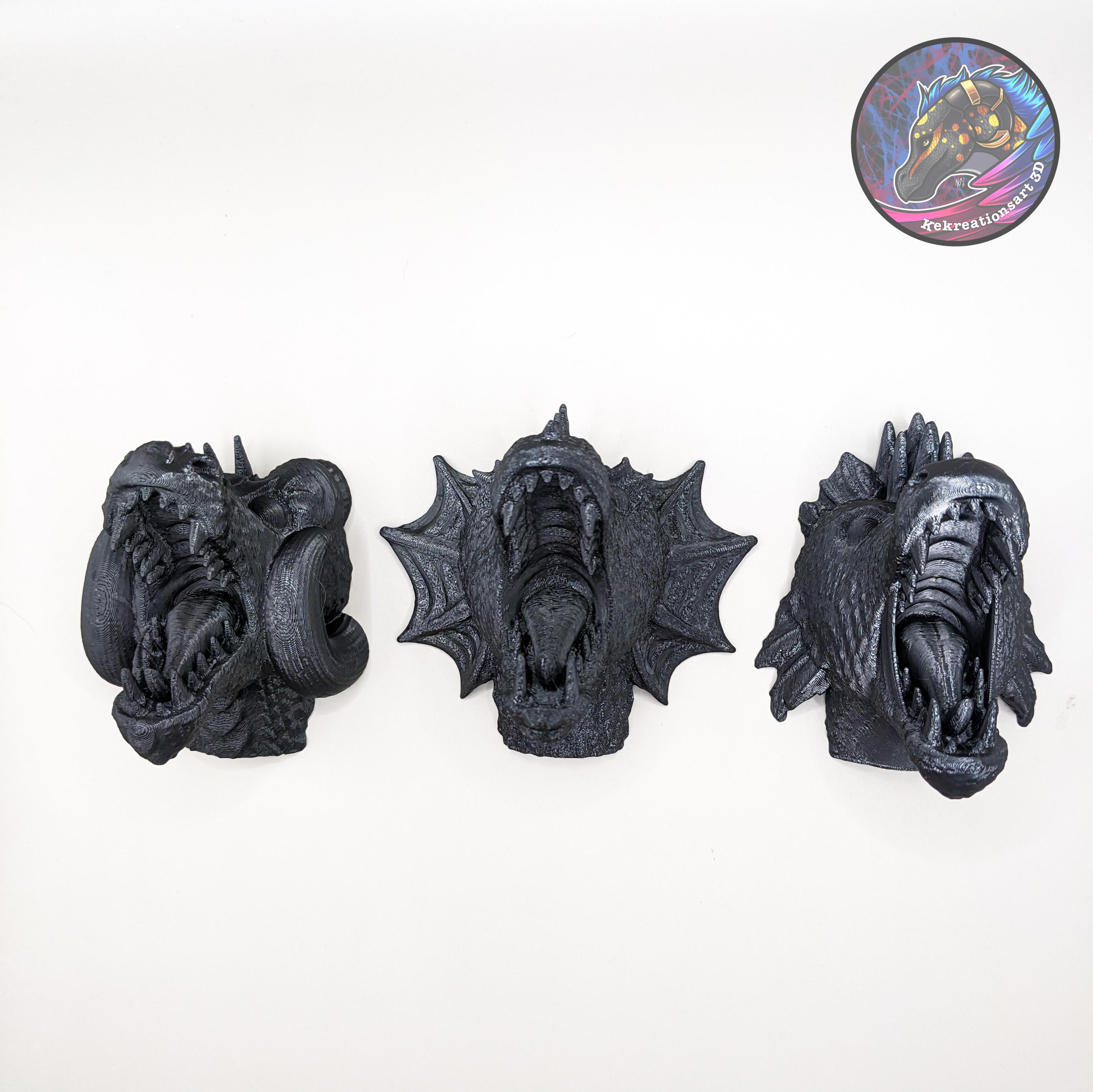 Dragon Wall Hanger Set 3d model