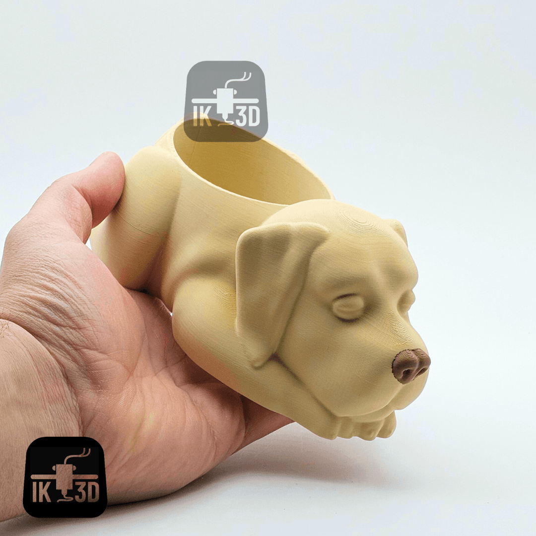 Sleepy Labrador Retriever Planter / 3MF Included / No Supports 3d model