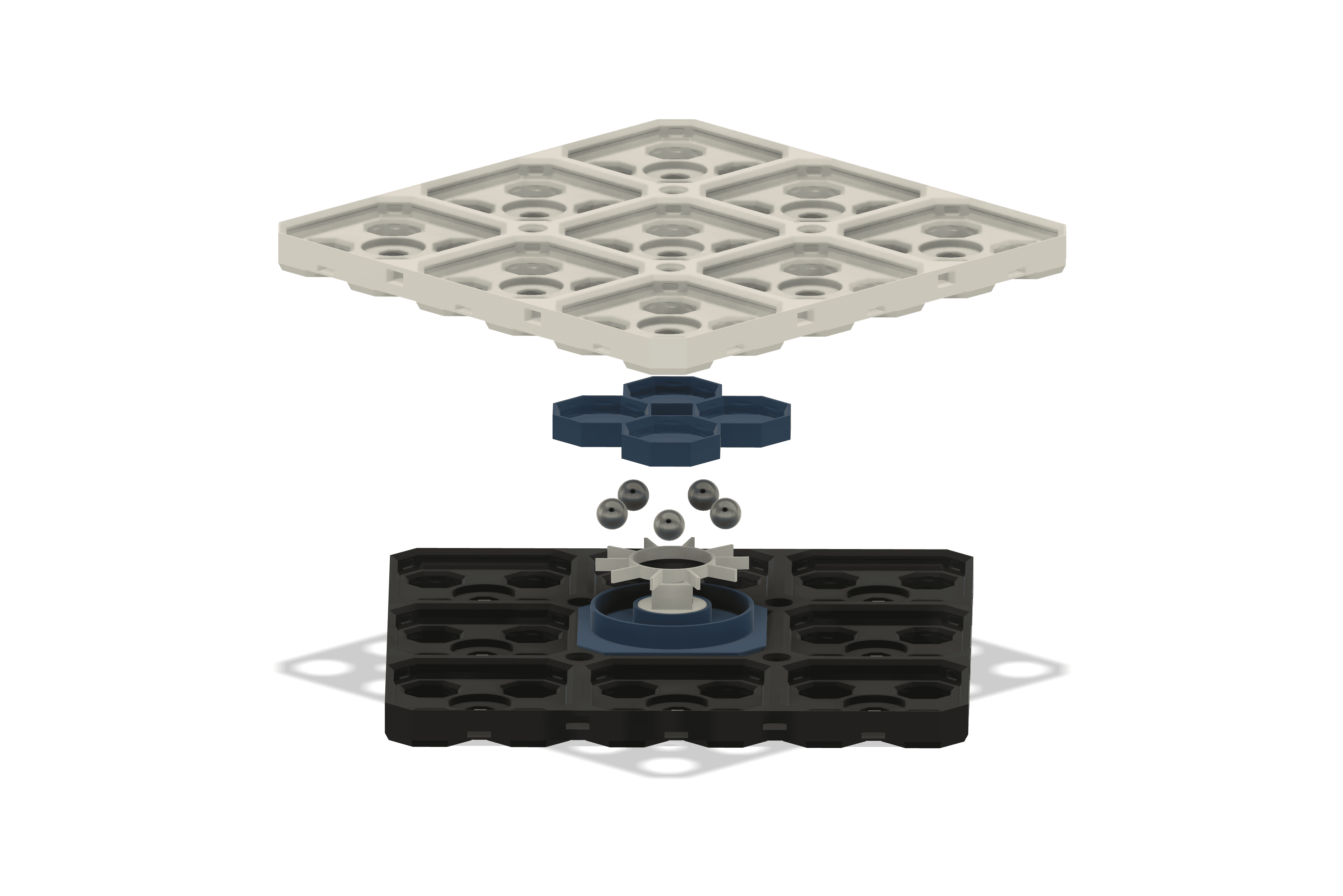 Spinfinity - A rotational system for Gridfinity, Multigrid, and Multiboard 3d model