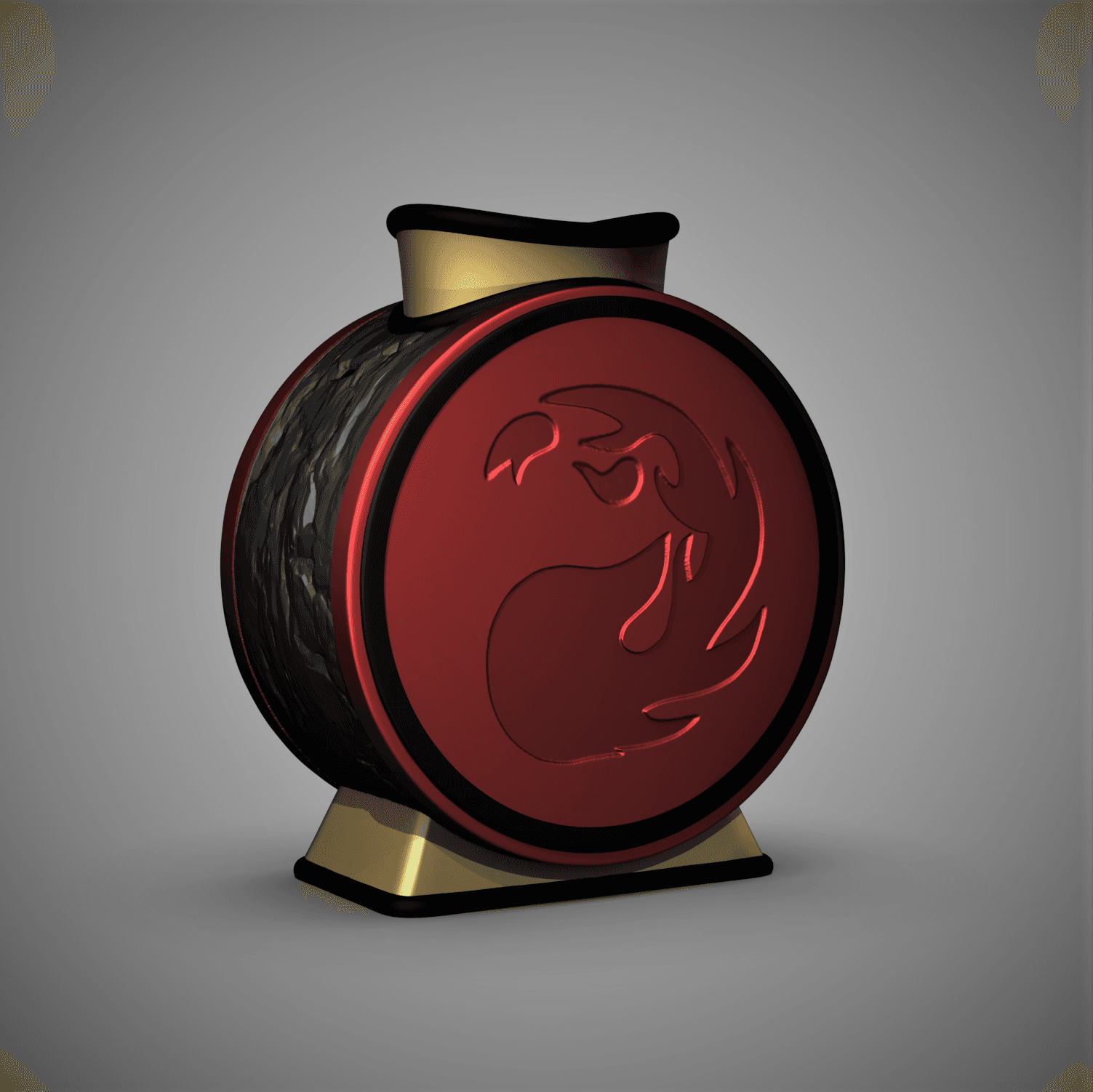 Mountain Mana Vase (Magic The Gathering Inspired) 3d model