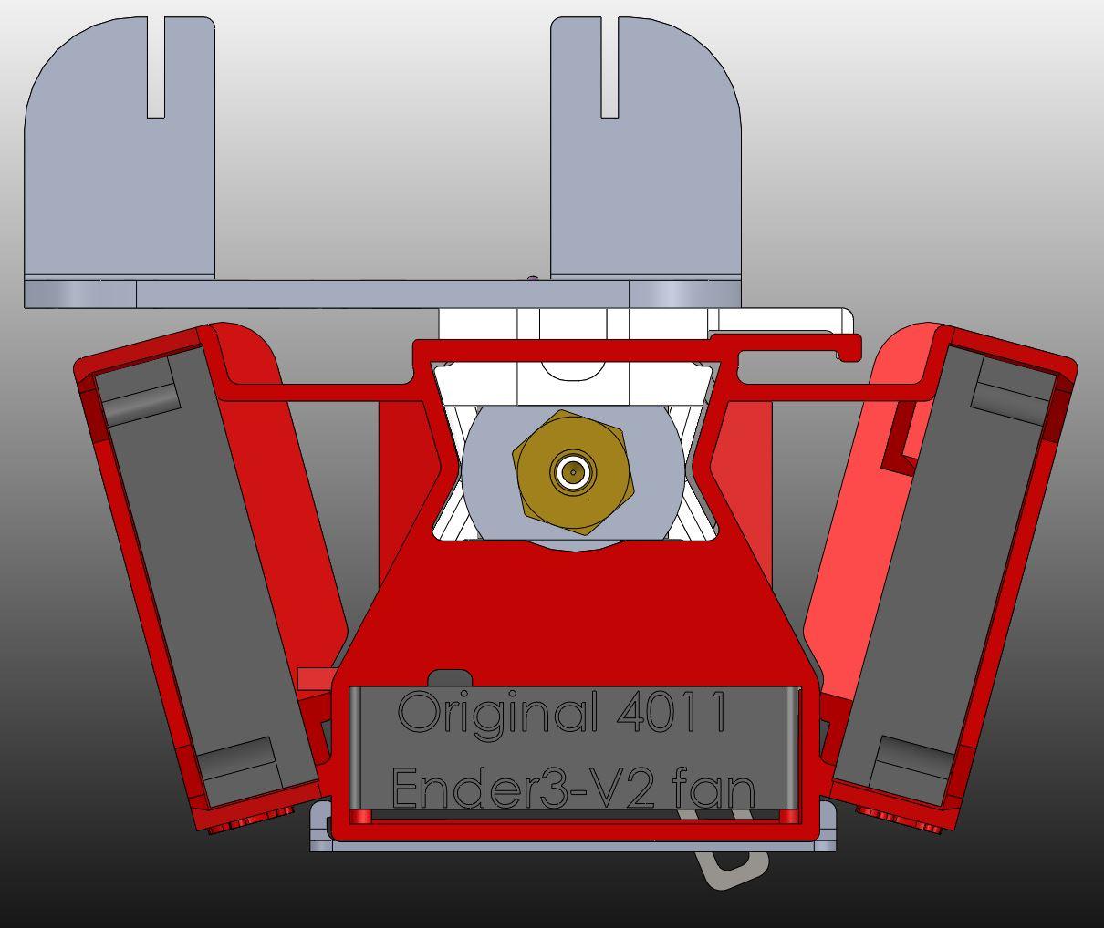 Ender3 Starlex Single Air Duct with BL touch space or Dual Air Duct  3d model