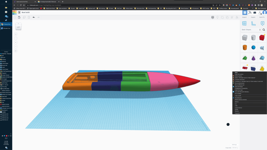 33" Jet Boat for M-JET 30 and M-JET 35 jet drive (some parts still WIP) 3d model