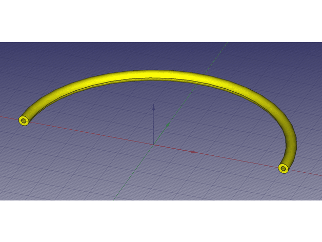 Experimentally rigid bowden tube 3d model