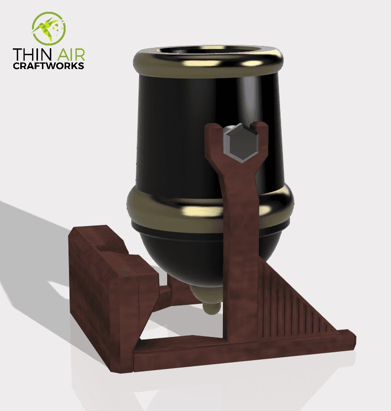 CANnon Cup Holder - Thangs Workspace Design Challenge 3d model