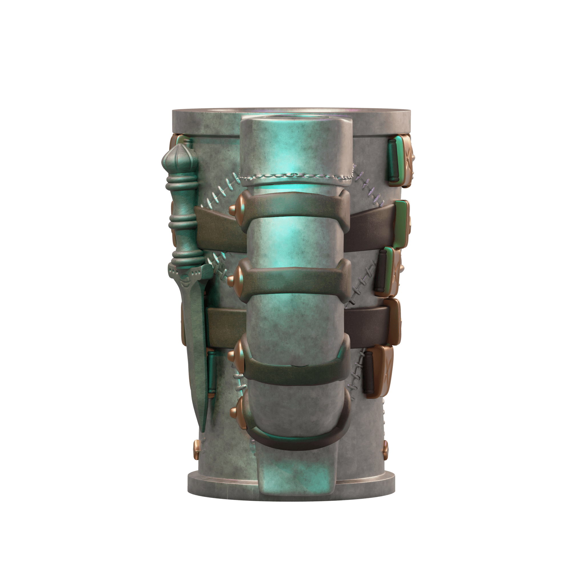  Warrior Dice Tower Mug 3d model