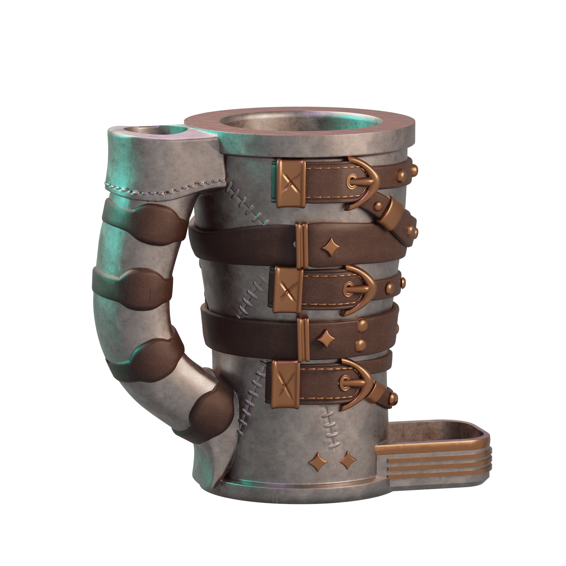  Warrior Dice Tower Mug 3d model