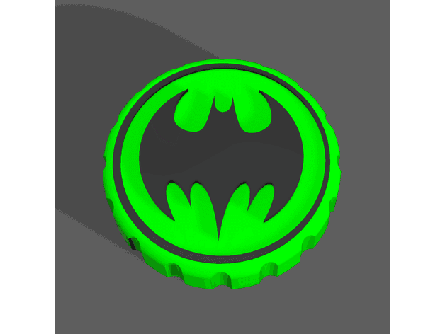 Batman - Stash Jar Lid 3d model