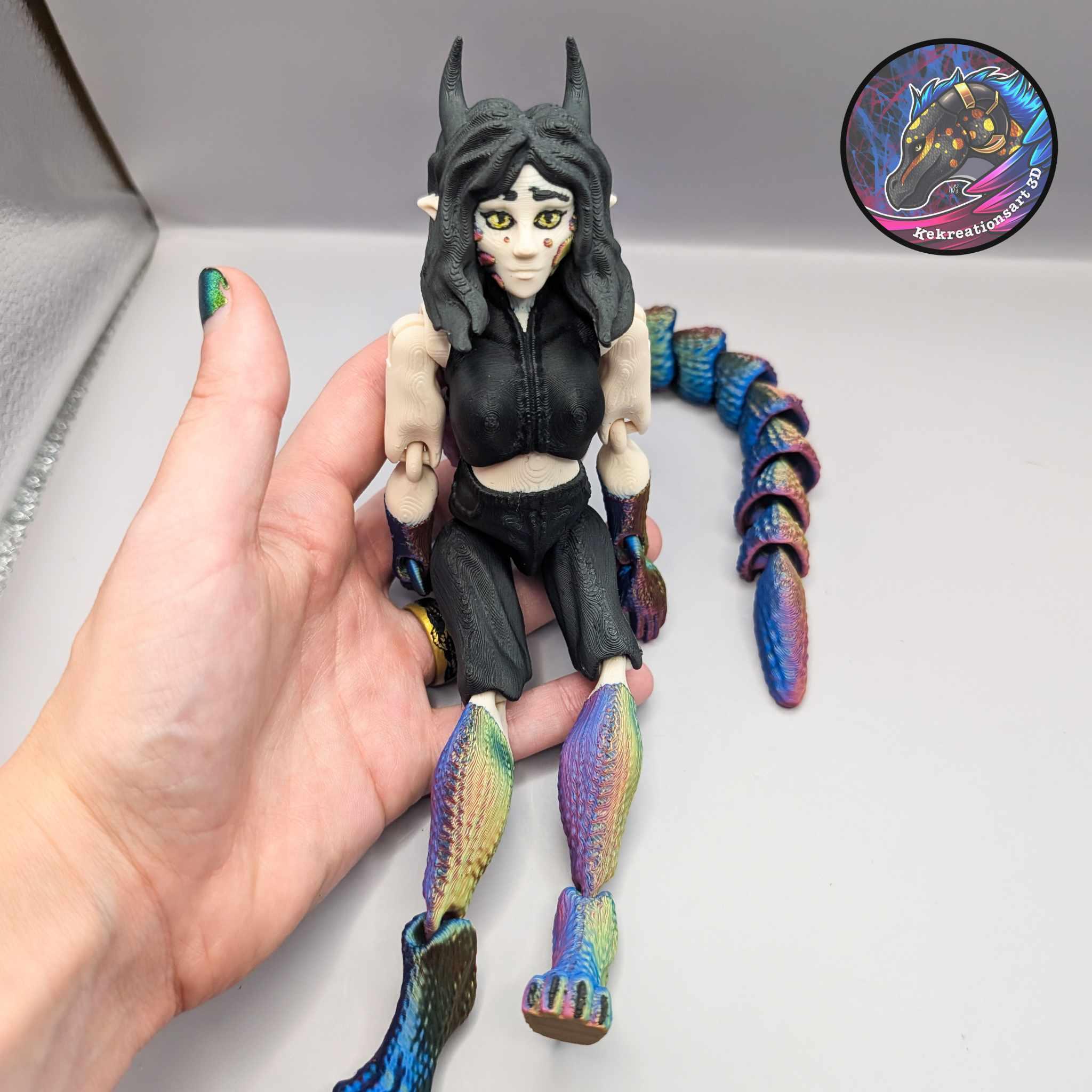 Flexi Syris Dragon Girl Doll 3d model