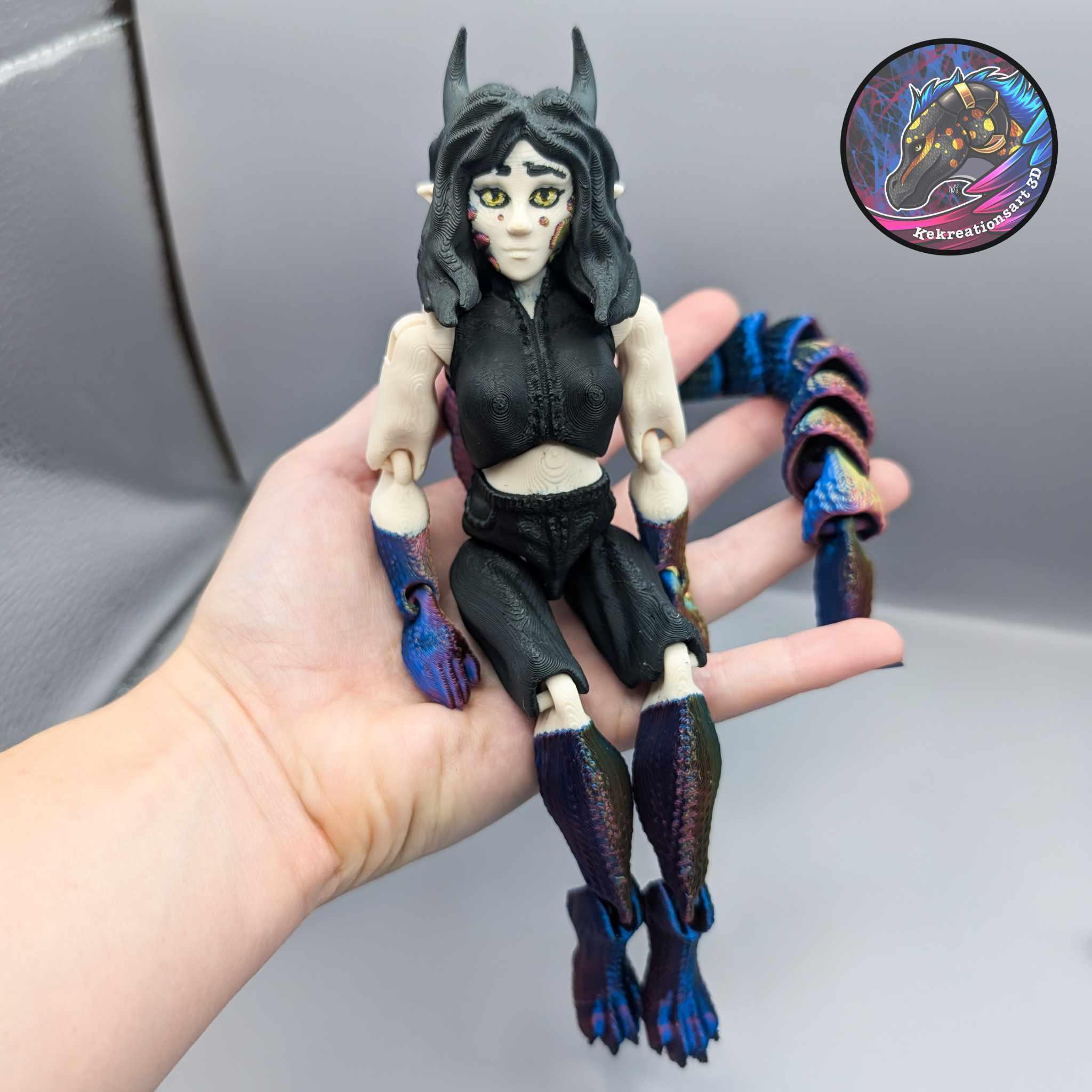 Flexi Syris Dragon Girl Doll 3d model