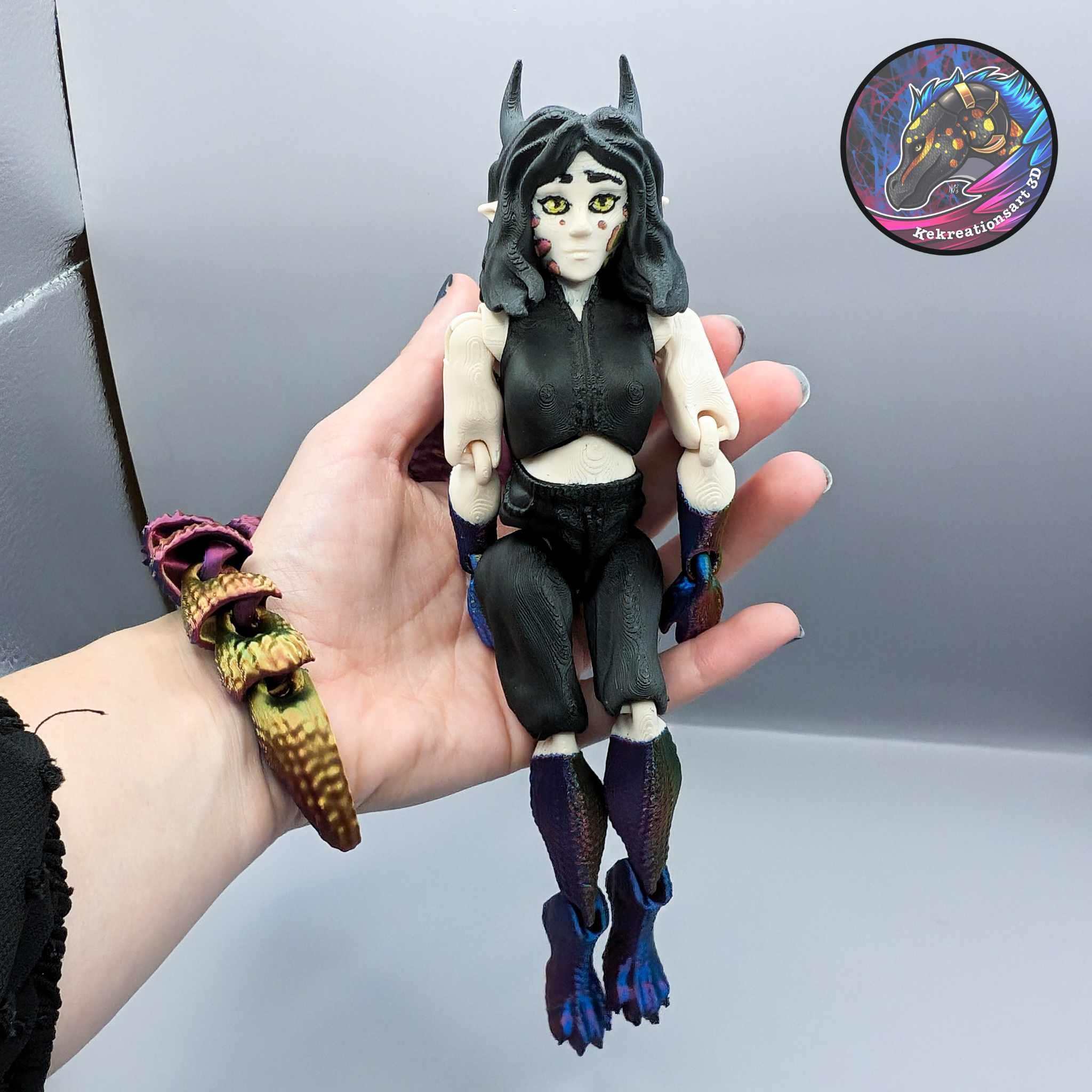 Flexi Syris Dragon Girl Doll 3d model