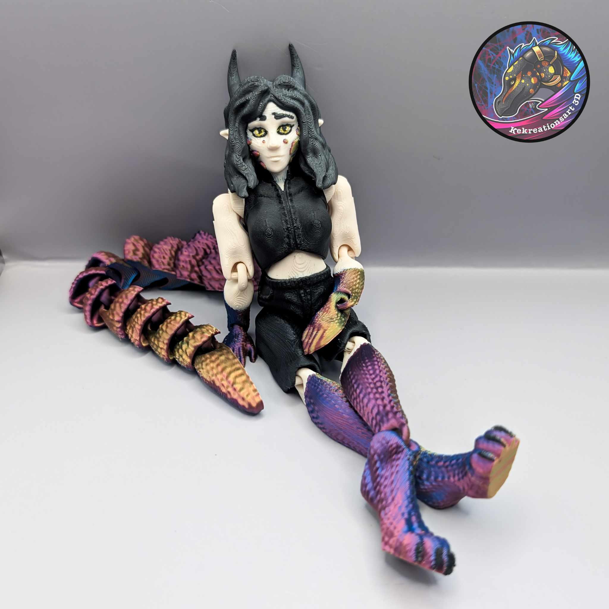 Flexi Syris Dragon Girl Doll 3d model