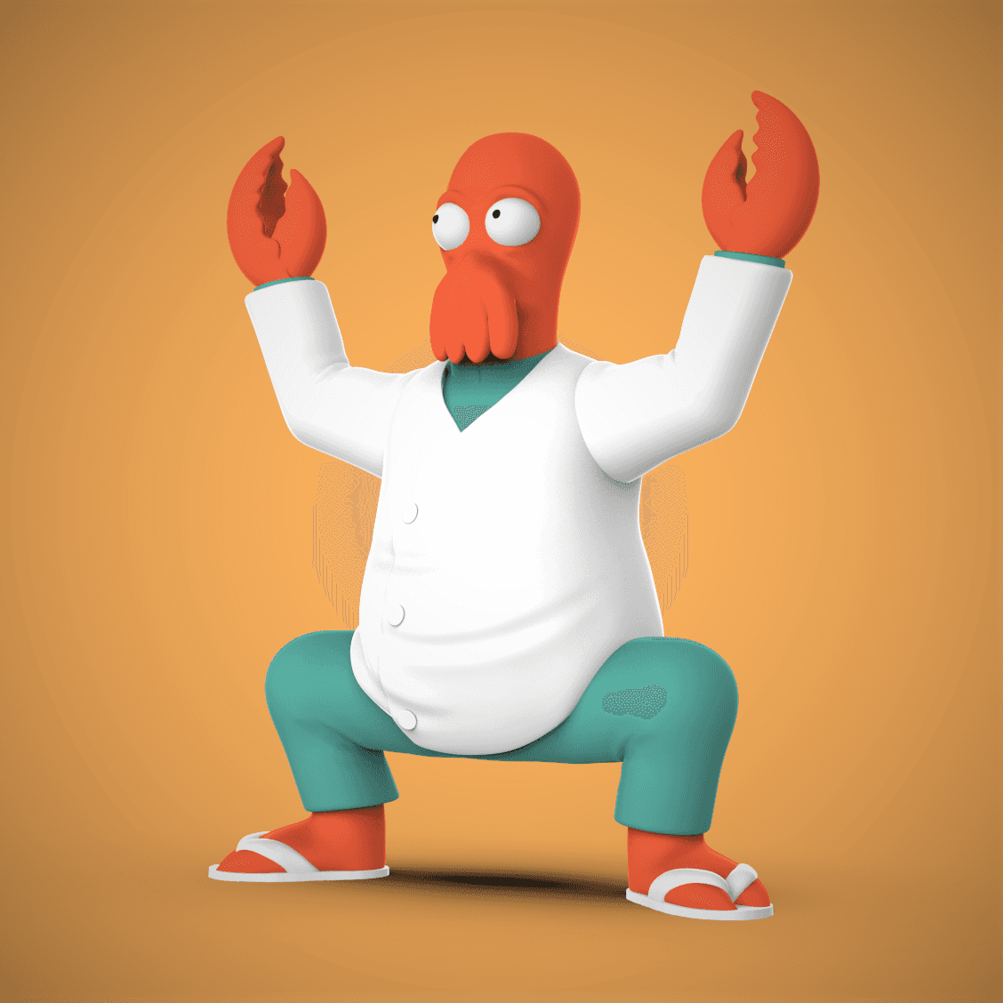 Zoidberg -Futurama 3d model