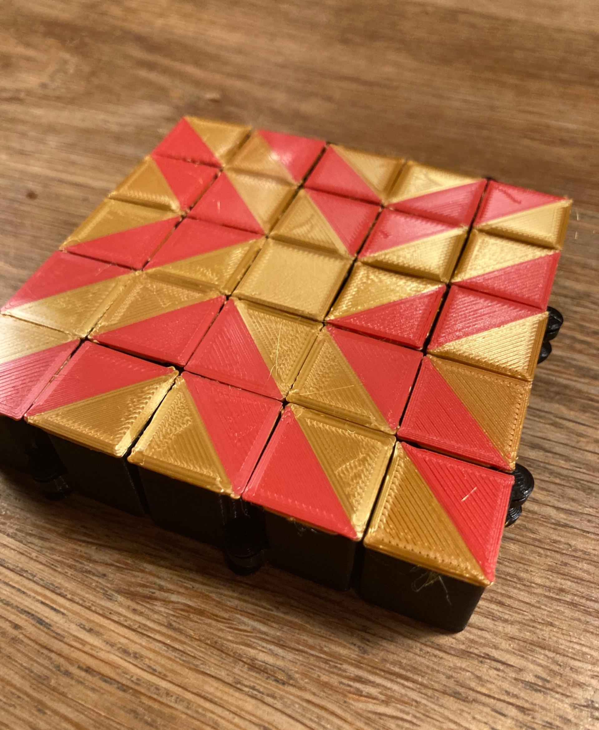 Auxetic Tile // 18mm Diagonal Split 3d model