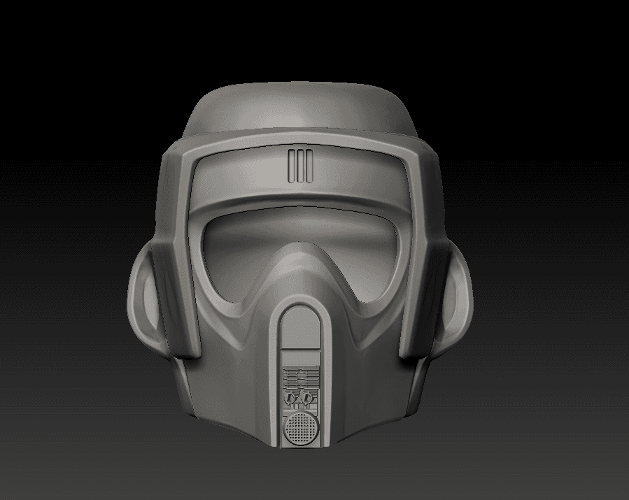 Bike Trooper Helmet 3d model