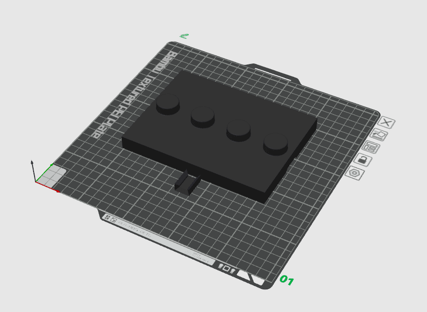 Stackable Stand for Big Brick Figure (6:1) 3d model