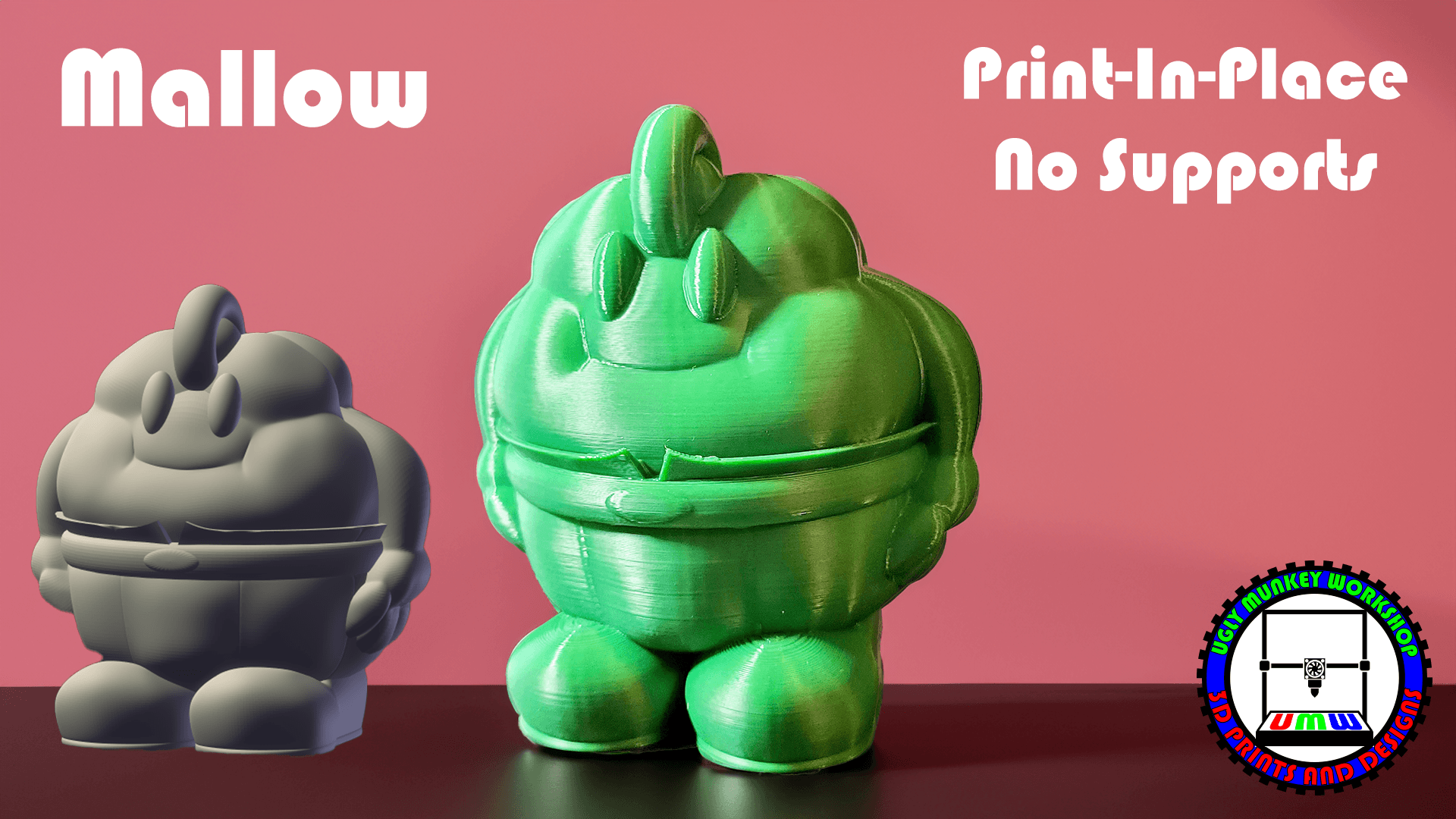 Mallow - Super Mario RPG - Print In Place - No Supports 3d model