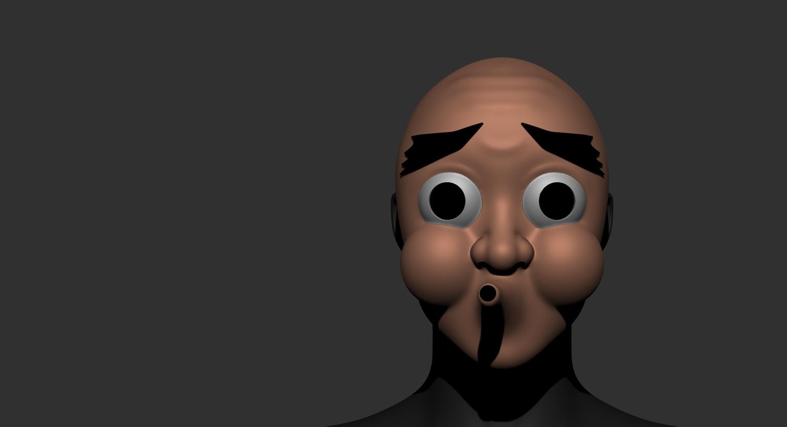 Haganezuka mask 3d model