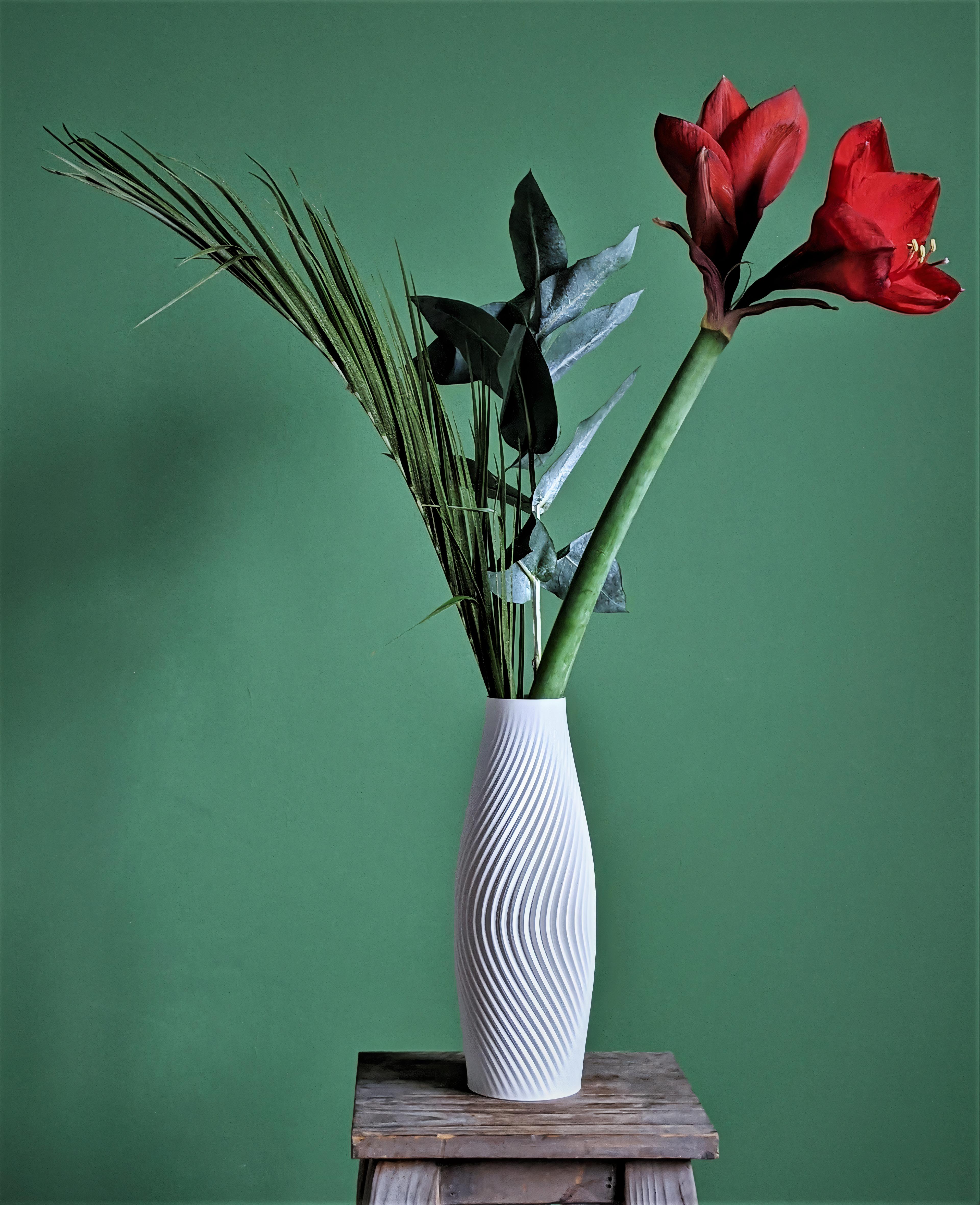 Modern Vase Design "Volute" minimalistic spiral design | STL to 3D print 3d model