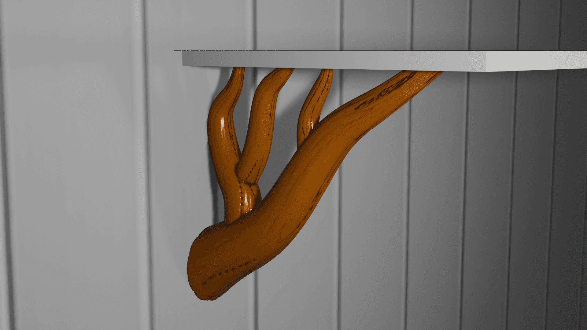 Tree Branch Shelf Brackets 3d model