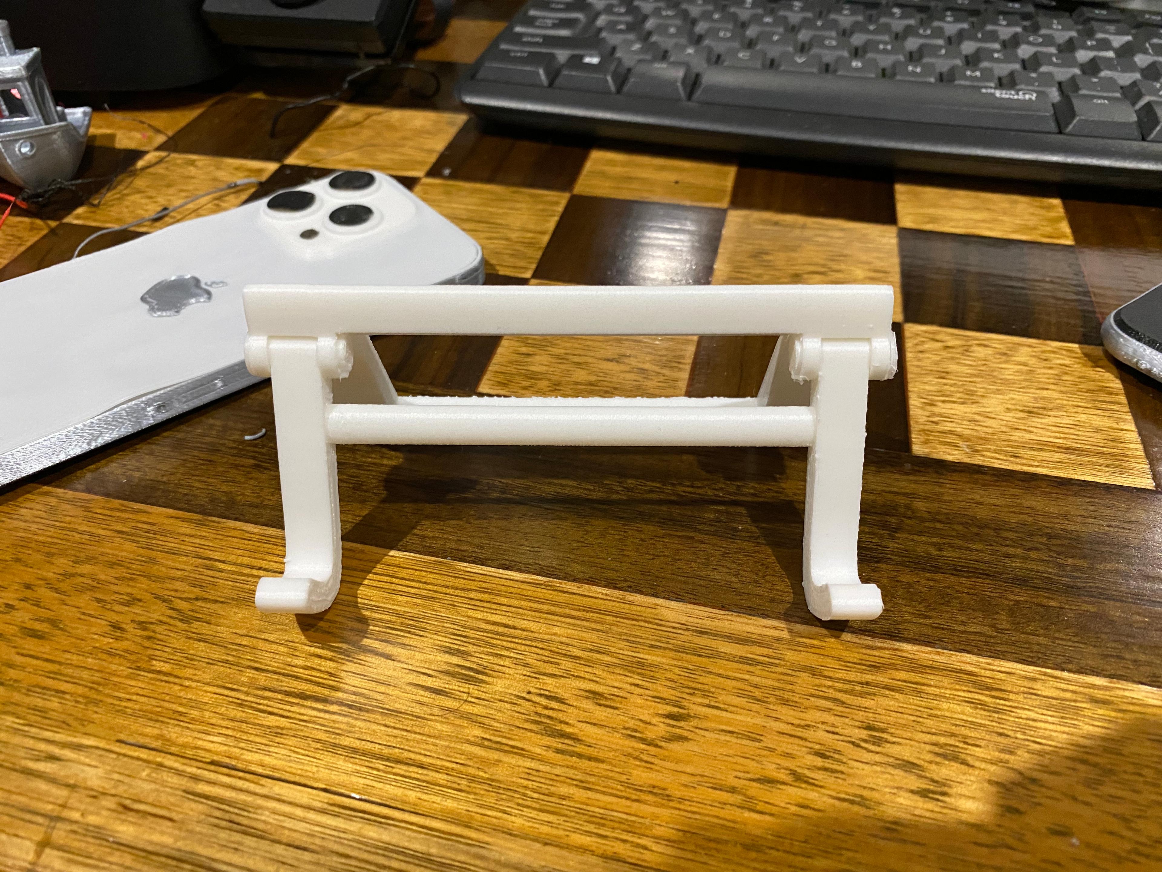 Phone stand with tilt adjustment 3d model