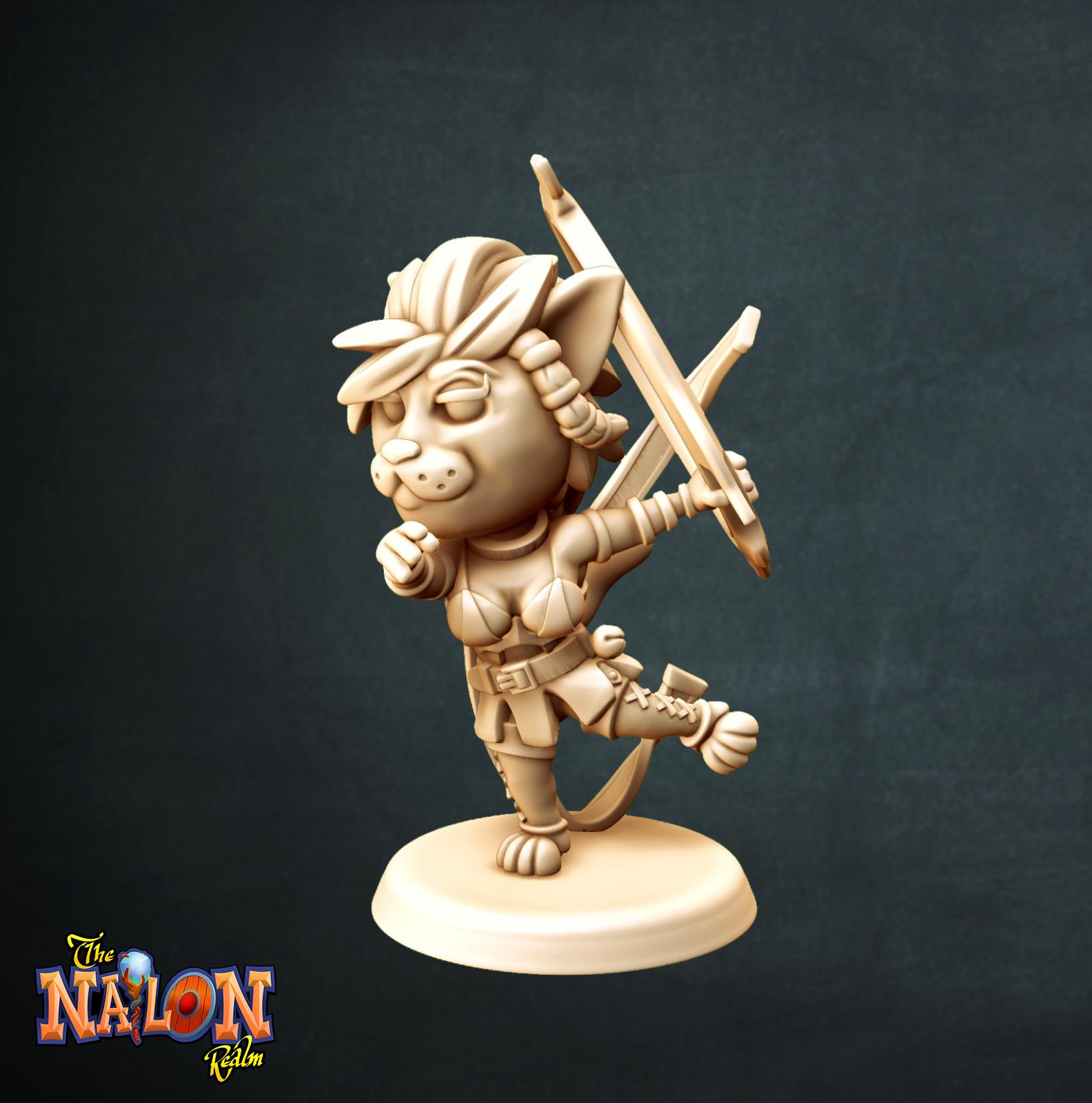 Nekokin-War Dancer 3d model