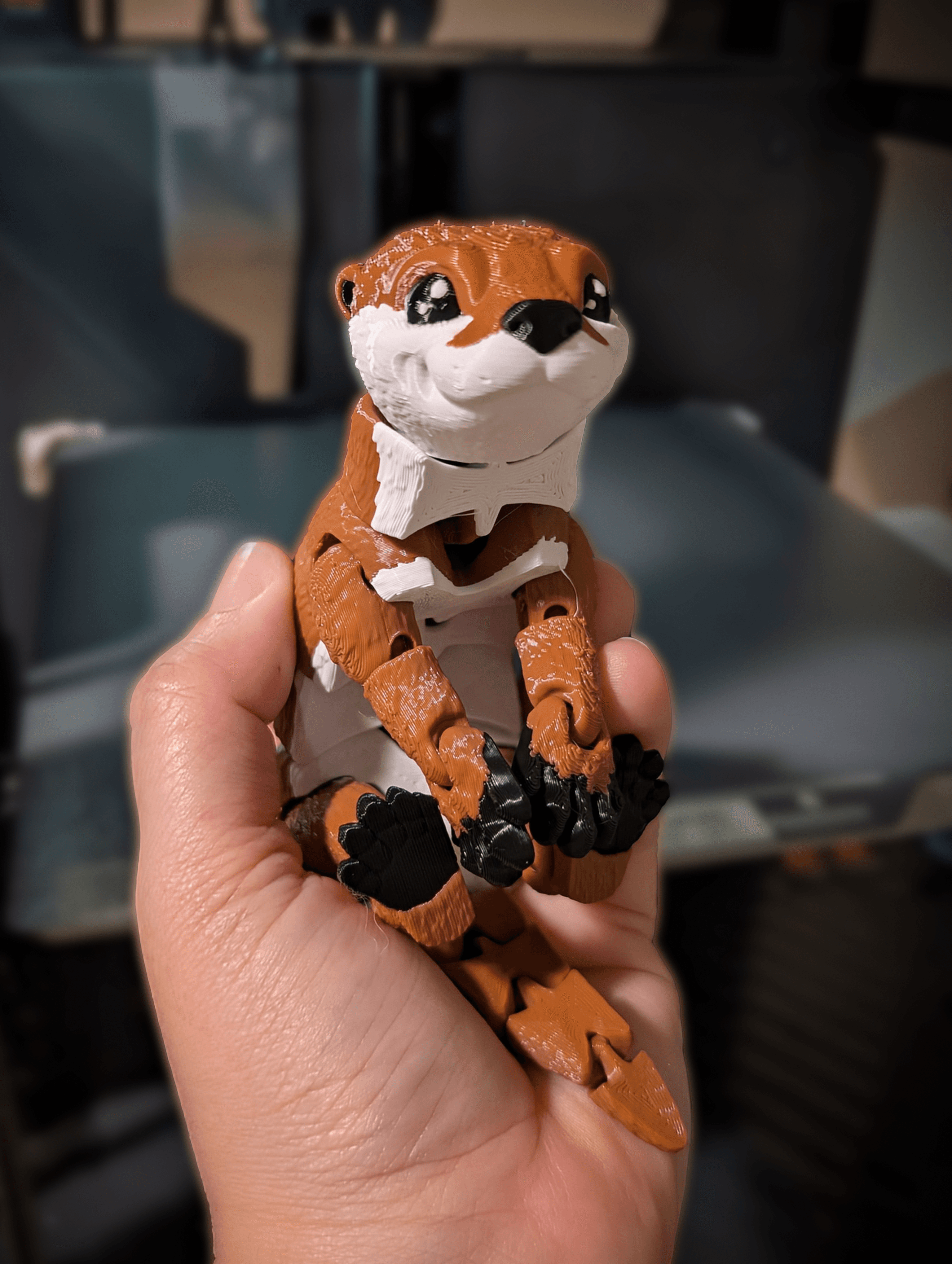 River Otter - Articulated Figure - Look at this cute little FACE! I love it so MUCH. <3 - 3d model