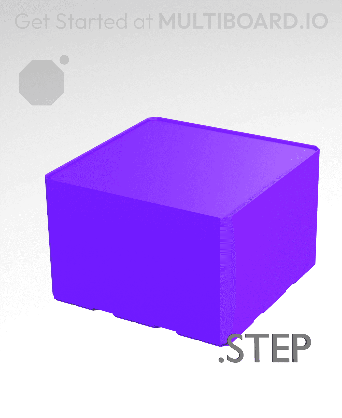 3x3x2 - Multibin Insert - STEP Remixing File 3d model