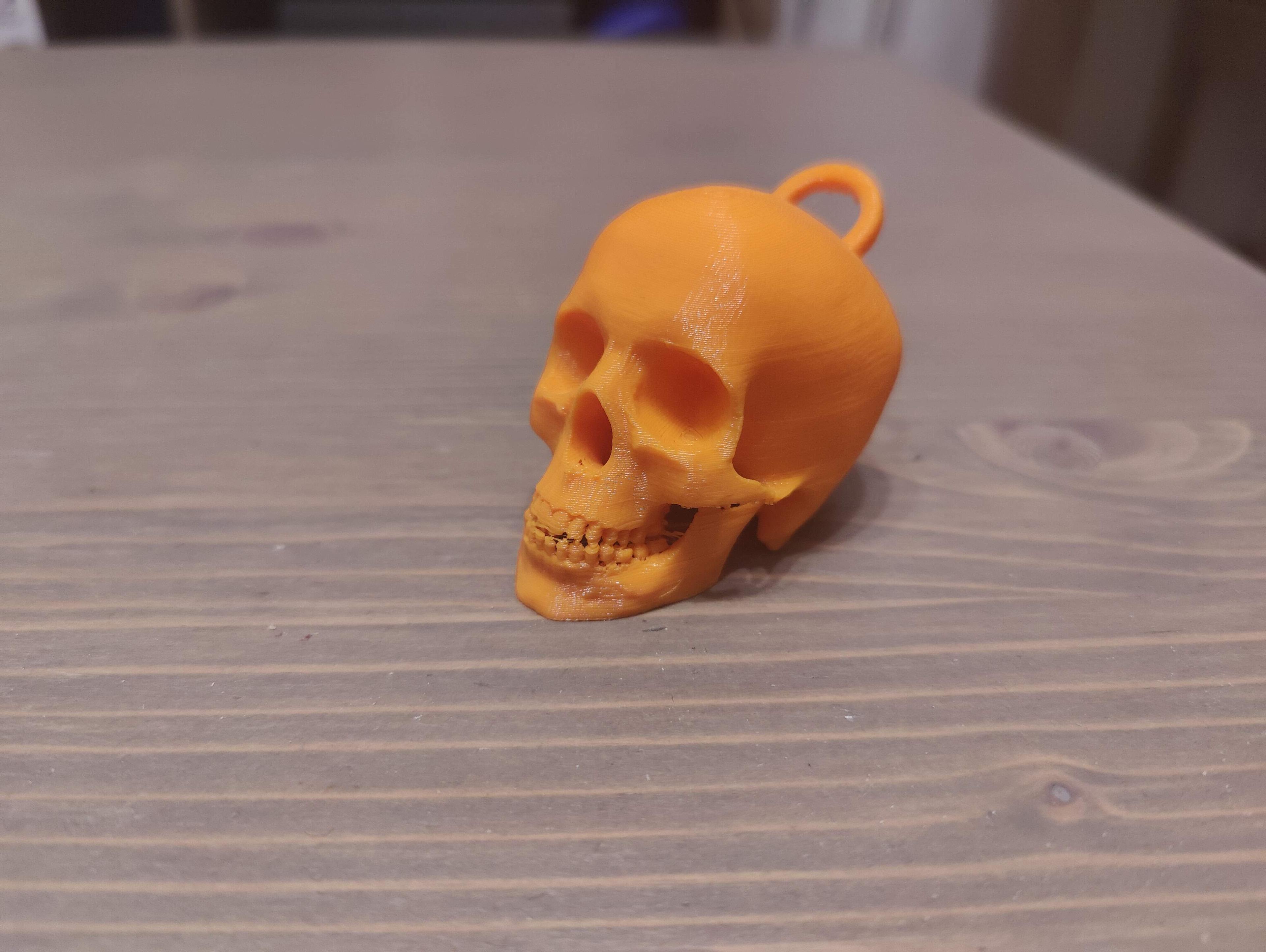 Skull keychain 3d model