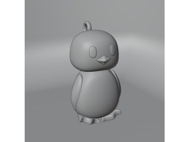 KEYCHAIN PENGUIN 3d model