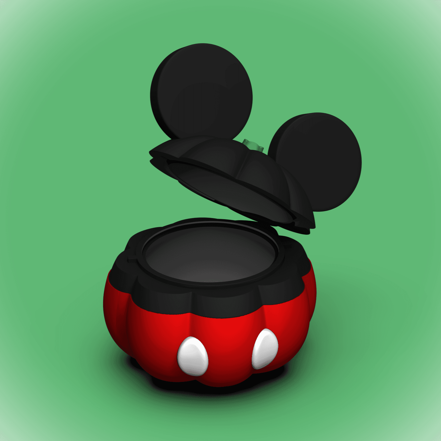 Mickey Mouse Pumpkin Bowl/Lid (+Bambu 3mf Files) 3d model