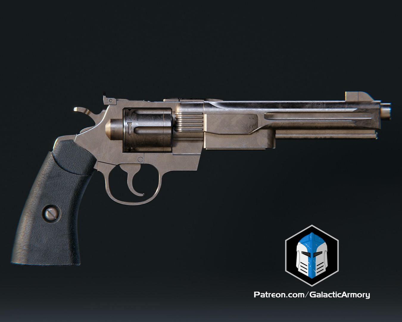 Mandalorian Gunslinger Blaster - 3D Print Files 3d model