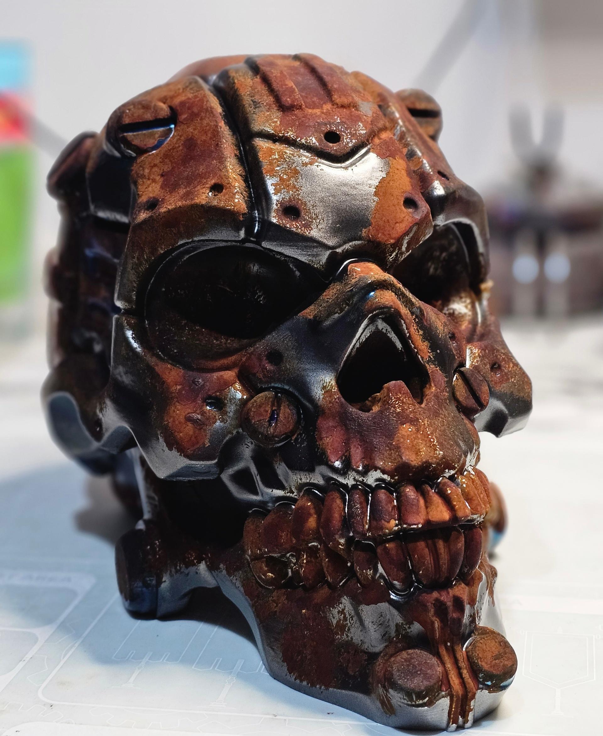 Mech Skull - cyberpunk - Decoration  3d model