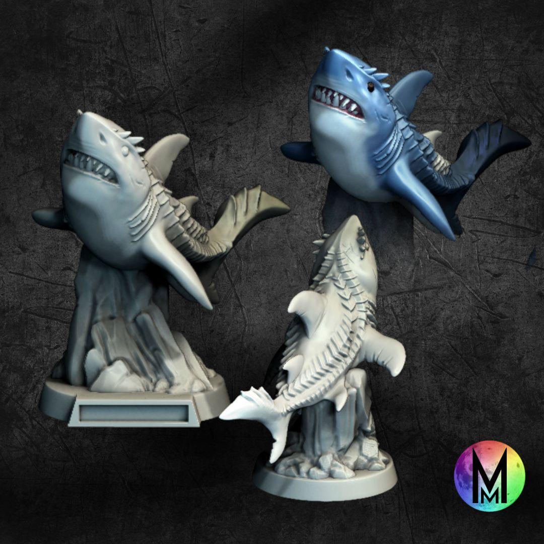 Glacier Sharks - Set of three monstrous sharks 3d model