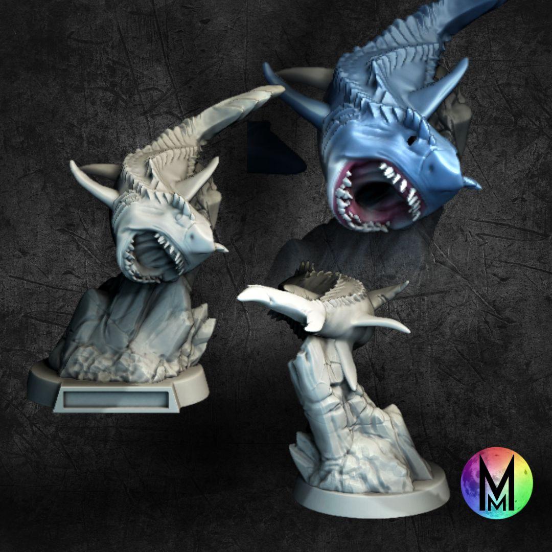 Glacier Sharks - Set of three monstrous sharks 3d model