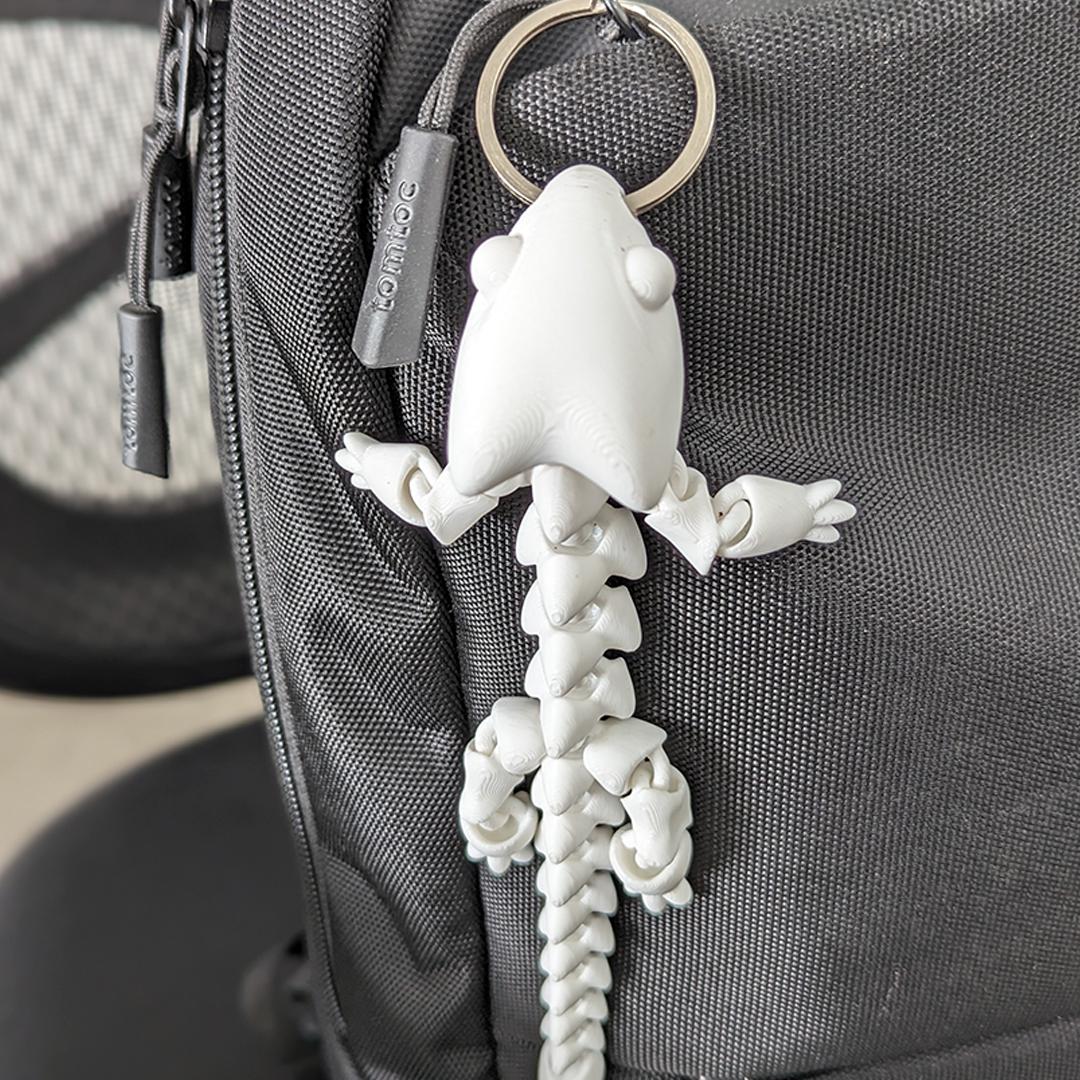 ARTICULATED DRAGON KEYCHAIN 001 - Print in place - STL Files 3d model