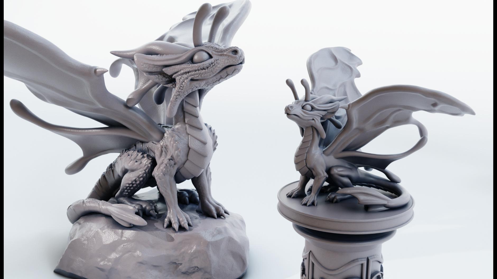 Faerie Dragon - Baby dragon 3d model