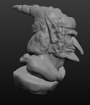 Goblin Bust 3d model