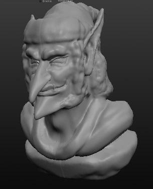 Goblin Bust 3d model