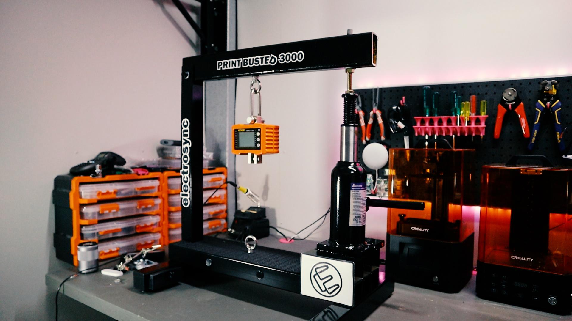 Print Buster 3000 - 1 Tonne Tensile Test Rig 3d model