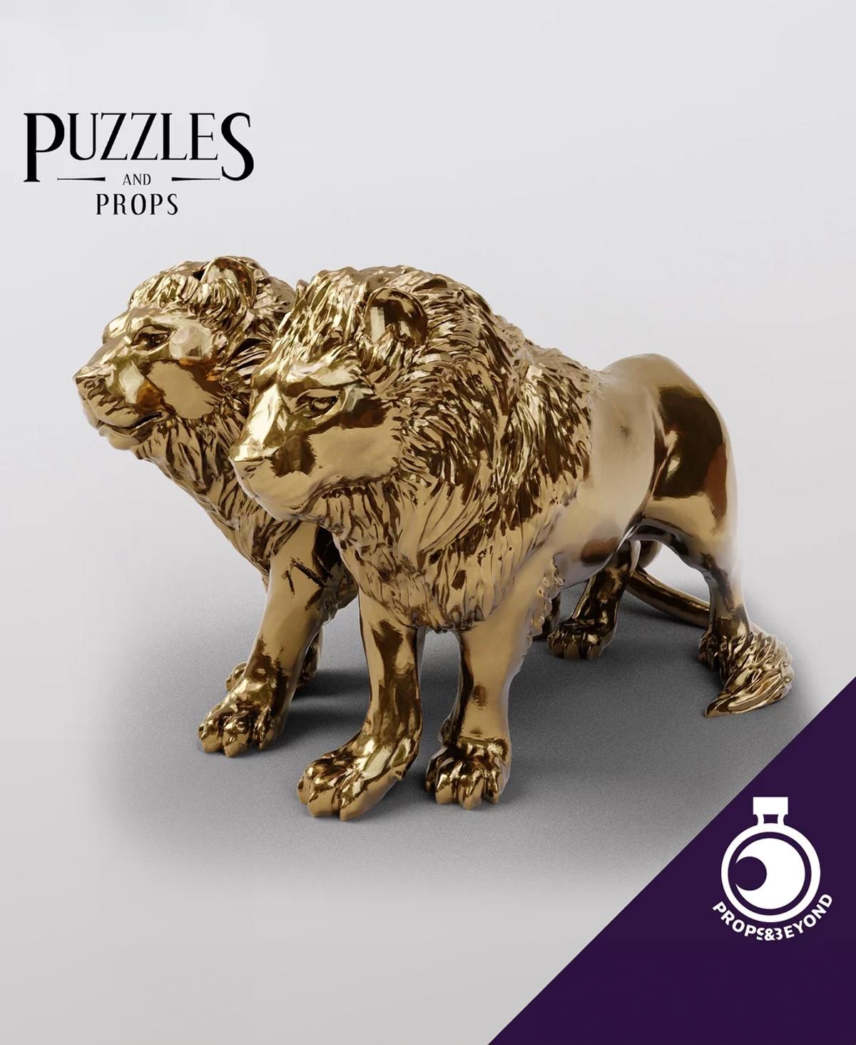 Figurine of Wondrous Power - Gold Lions 3d model