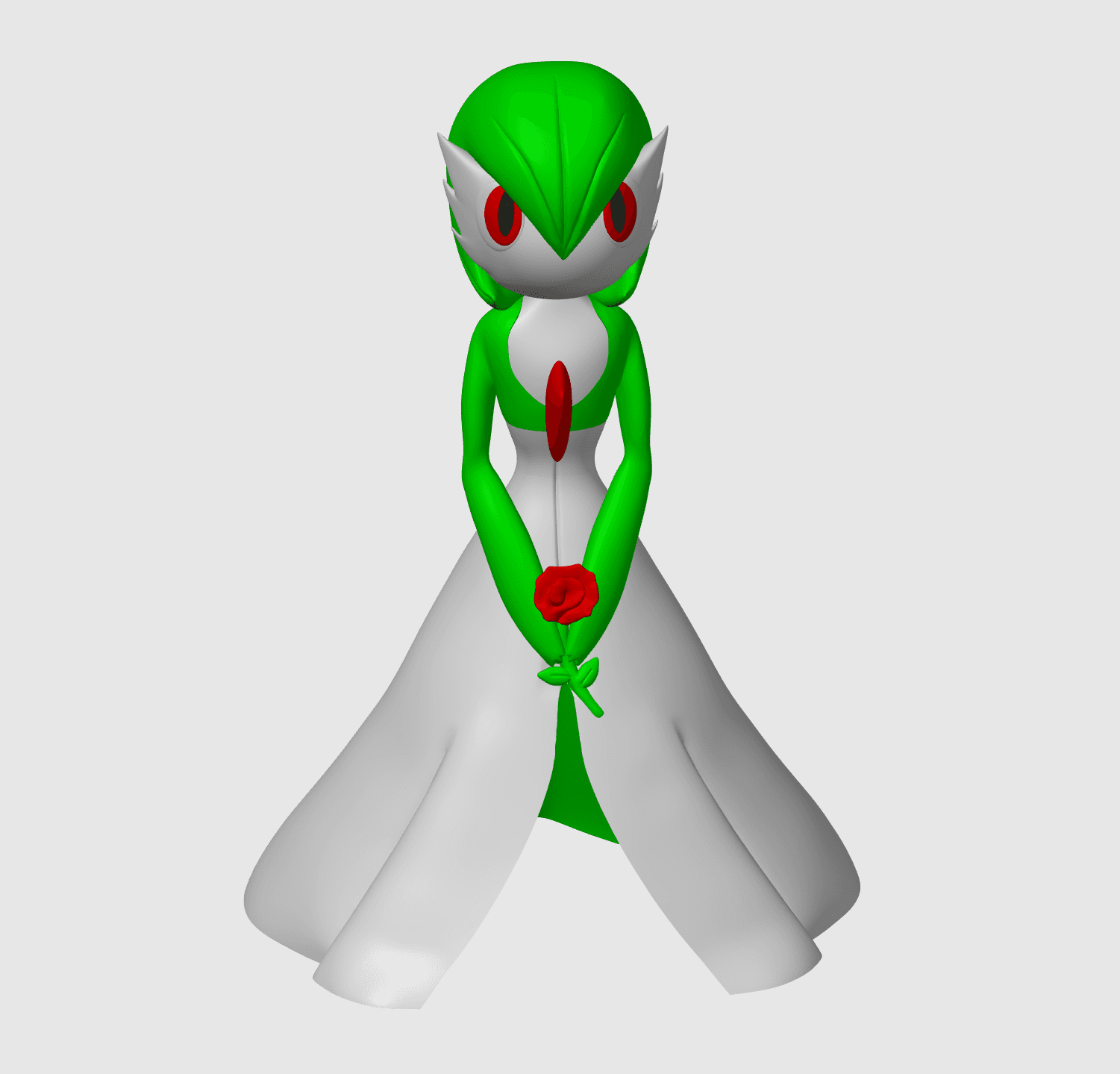 Gardevoir Pokemon (No support) 3d model