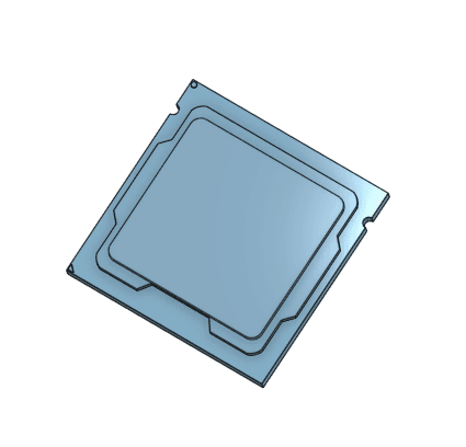 CPU 3d model