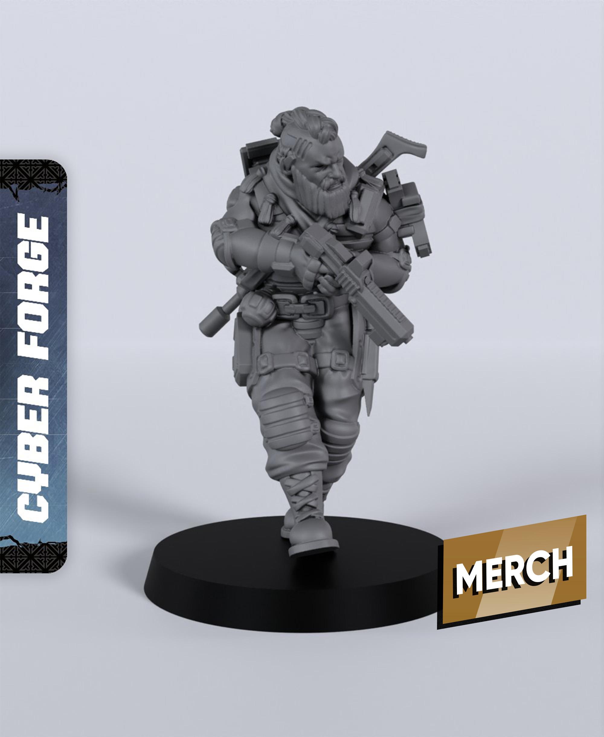 Corvus - With Free Cyberpunk Warhammer - 40k Sci-Fi Gift Ideas for RPG and Wargamers 3d model