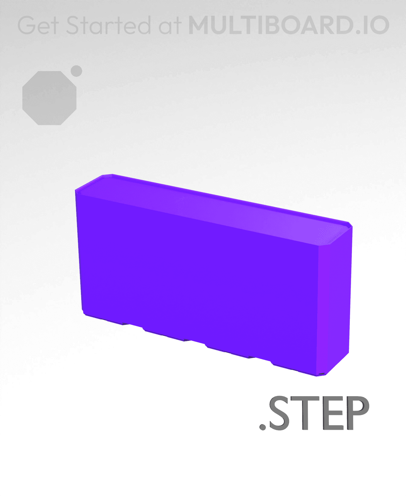 4x1x2 - Multibin Insert - STEP Remixing File 3d model