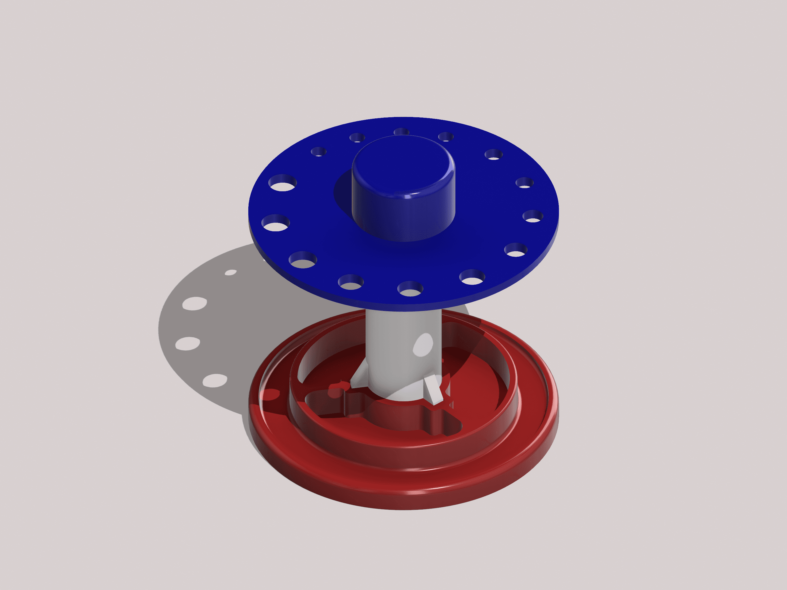 Spinning Brush Stand 3d model