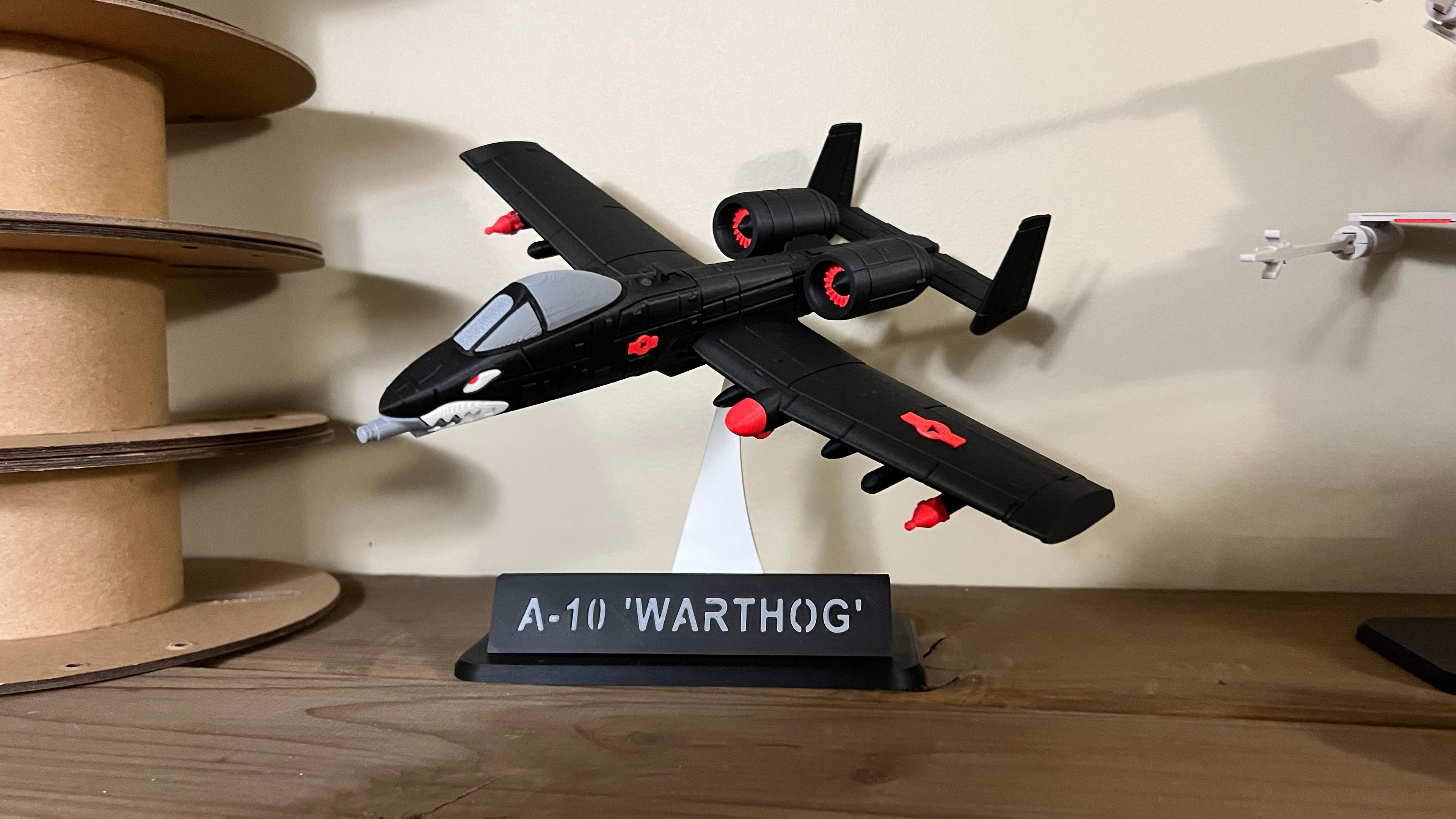 A-10 'Warthog' Kit (No Support, No AMS, No Glue) - Such a cool print, love that it requires no ams or supports - 3d model