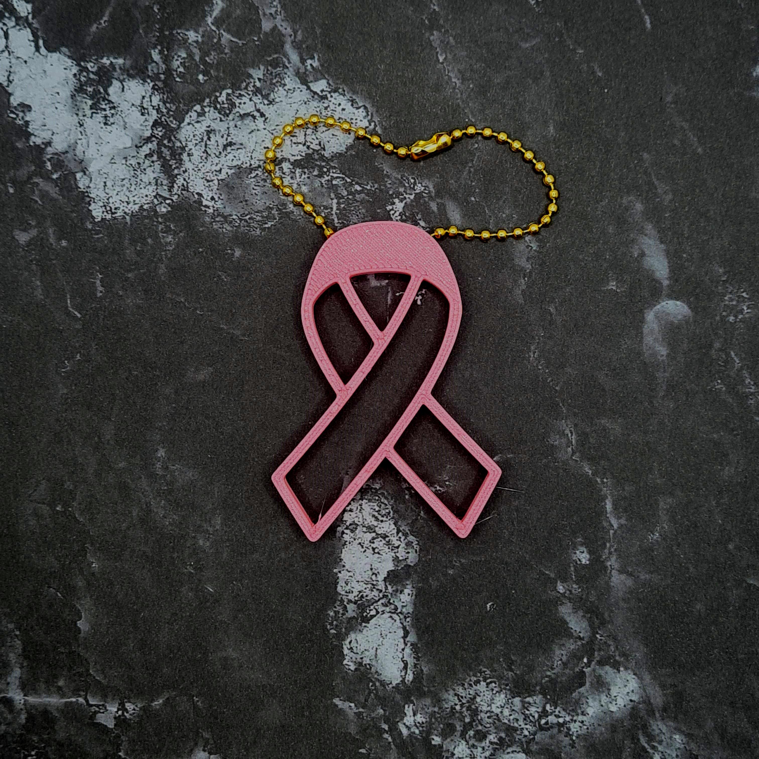 Awareness Ribbon Keychain 3d model